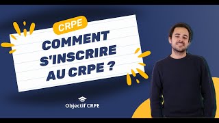 Comment sinscrire au CRPE 2024 [upl. by Hagep]