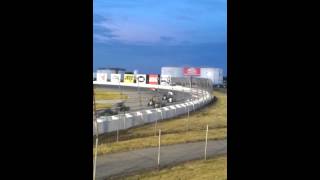 USAC Midget crash at Lucas Oil Raceway [upl. by Duaner]