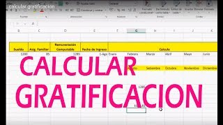 Calcular Gratificacion Facilmente Excel Gratis  Abogado Laboralista [upl. by Arihsat789]