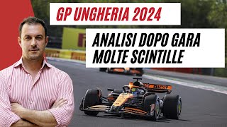 GP F1 di Ungheria 2024 bella gara 7 vincitori diversi in 13 gare Polemiche e doppietta McLaren [upl. by Annawd]