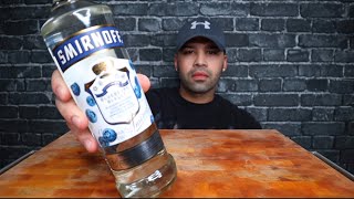 ASMR SMIRNOFF BLUEBERRY VODKA REVIEW [upl. by Jedlicka]