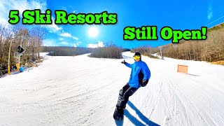 5 Mid Atlantic Ski Resorts Still Open Today 3724 [upl. by Byrle]