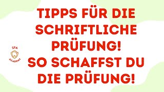 TIPPS für Deine schriftliche Abschluss Prüfung [upl. by Eelnayr358]