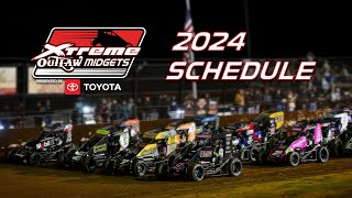 2024 Xtreme Outlaw Midgets Schedule Announcement [upl. by Leur]