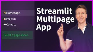 How to create a Streamlit MultiPage Web App [upl. by Peisch]