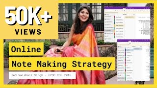 Note Making Strategy by UPSC Toppers  IAS Vaishali Singh My Online Notes [upl. by Rockwell]