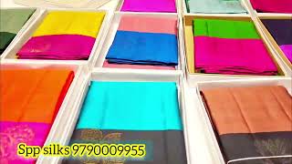 💥pure soft silk sarees ‼️ Diwali special collections spp silks Coimbatore [upl. by Aisinut]