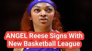 Angel Reese Signs With New Womens 3On3 Basketball League [upl. by Ilke]