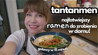 Przepis na domowy RAMEN  tantanmen  najłatwiejszy ramen do zrobienia w domu [upl. by Clova245]