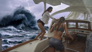 30 Cruise Ships Caught in Monster Waves [upl. by Ennaej]