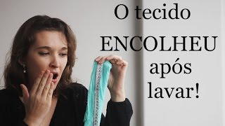 Tecidos que encolhem após lavar confira essa experiência [upl. by Netsyrc]