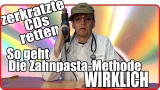 Zerkratzte CDs DVDs reparieren  Teil 33  Zahnpastamethode funktioniert [upl. by Anirbas869]