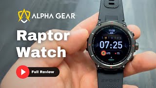 InDepth Review Alpha Gear Raptor Smart Watch – Your Next Fitness Tech Essential🦖 [upl. by Bigford587]