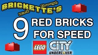 LEGO City Undercover 9 RED BRICKS for SPEED 100 guides [upl. by Baumann]