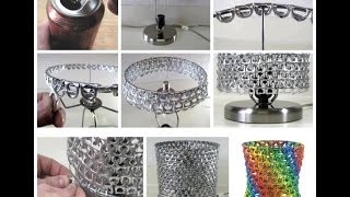 35 Ideas de manualidades con anillas de latas [upl. by Ardnala]