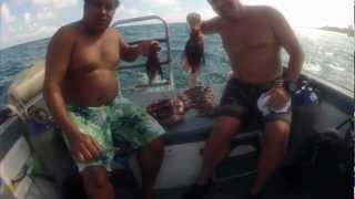 LionFish Hunt Barracuda Reef Cozumel [upl. by Bish722]