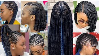 Creative Cornrow styles for 2023 Beautiful Hair styles for events Ladies Trending Hair styles [upl. by Saltzman]