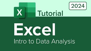 Excel Intro to Data Analysis Tutorial [upl. by Gnouhp]