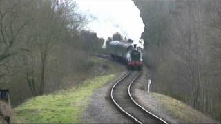 Bluebell Railway  No 65 at Lindfield Wood Northbound  07022009 [upl. by Ytirahc]