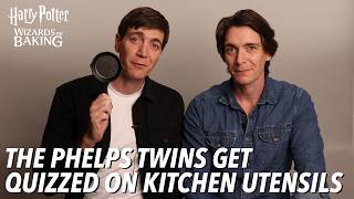 James amp Oliver Phelps Get Quizzed on Kitchen Utensils  Harry Potter Wizards of Baking [upl. by Sair]