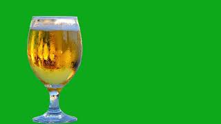 beer glass green screen  beer glass green screen video [upl. by Enirrok953]