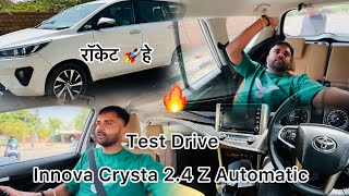 Innova Crysta 2022  24 Diesel Automatic At Test Drive Review [upl. by Ahsitauq493]