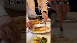 The Catch by Rudi on Discovery Princess thecatch fish sole foodie foodiegram finedining [upl. by Orhtej957]