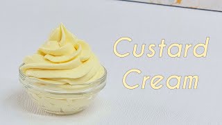 Custard Whipped Cream Frosting Recipe Vanilla Crème Diplomate Custard Cream Without Gelatine [upl. by Accber]