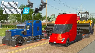 Tesla Semi vs Kenworth W900 Who Will Win [upl. by Jerman570]