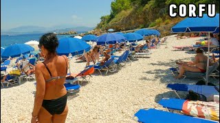 Kassiopi Greece 🇬🇷  Summer 2023 Video 4k  Corfu Island 🏖 [upl. by Jarrell]