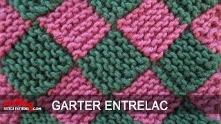 Garter Entrelac Knitting [upl. by Noraj434]