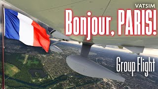 VATSIM group flight from Elstree EGTR to ToussuLeNoble LFPN [upl. by Sidwel998]