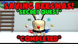 SECRET QUEST COMPLETED  SAVING BEESMAS  Roblox Bee Swarm Simulator [upl. by Adelpho]