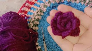 How To crochet pattern flower TutorialA simple flower Step by step crochet flower Tutorial [upl. by Yenahs560]