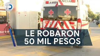 Dos hombres golpean a despachador de gasolinera con un tubo robaron 50 mil pesos [upl. by Aruol]