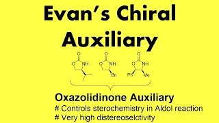 Evans Chiral Auxiliary for Enantioselective Aldol Reactions [upl. by Hanahs115]