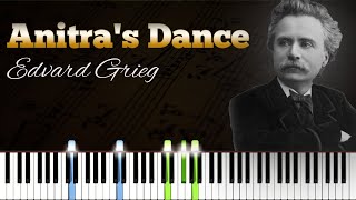 Peer Gynt Suite quotAnitras Dancequot  Edvard Grieg  Piano Tutorial  Synthesia  How to play [upl. by Persas]