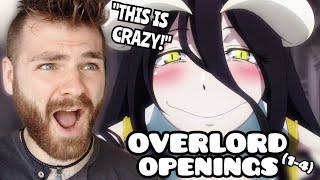 THESE ARE CRAZY  quotOVERLORD Openings 14quot  New Anime Fan  REACTION [upl. by Elleret]