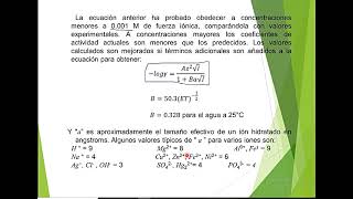 PROBLEMASLEY DE DEBYEHUCKEL ELECTROQUIMICA  FIQUNCP  2020II [upl. by Niraj]