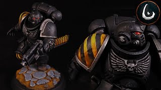 Painting Tutorial WH40K Space Marine Hazardous Scheme [upl. by Aidnic]