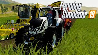 HARVESTING OILSEED RADISHES amp BALING STRAW  FS19 Xbox One [upl. by Otha]