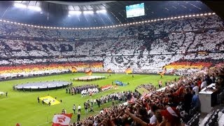 Deutschland  Österreich 30 WMQuali 2014 Part 35 Choreo Lahm und Ballack Ehrung 06092013 [upl. by Mitchell]