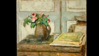 The Art of Édouard Vuillard  Claude Debussy Arabesque No 1  Franz Schubert Impromptu No 3 [upl. by Drape]