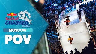 😮 Is This The Most Insane Crashed Ice POV 🥶 🤘  Red Bull Crashed Ice Moscow [upl. by Racso]