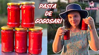 PASTA DE GOGOSARI🫑Ardei cu doar 3 Ingrediente  Fără Conservanți Ideală pentru Mâncăruri Savuroase😍 [upl. by Sofia]