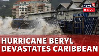 Hurricane Beryl Barbados LIVE  Hurricane In Barbados Wreak Havoc LIVE Visuals  Beryl 2024  N18G [upl. by Steffen]