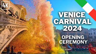 Venice Carnival 2024 Opening Ceremony [upl. by Rihat]