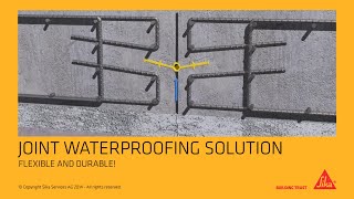 Sika® Waterbar  waterstops for joint sealing [upl. by Ode]