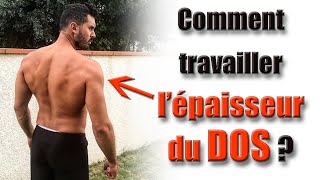 Comment avoir un DOS épais en musculation [upl. by Llamaj8]