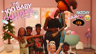 Pregnant by PATCHY🎉✨ The 100 Baby Challenge with INFANTS👶🏾🍼 The Sims 4 18 [upl. by Iruyas]